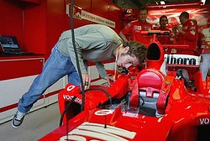 Terza sessione di prove in Ferrari per Valentino