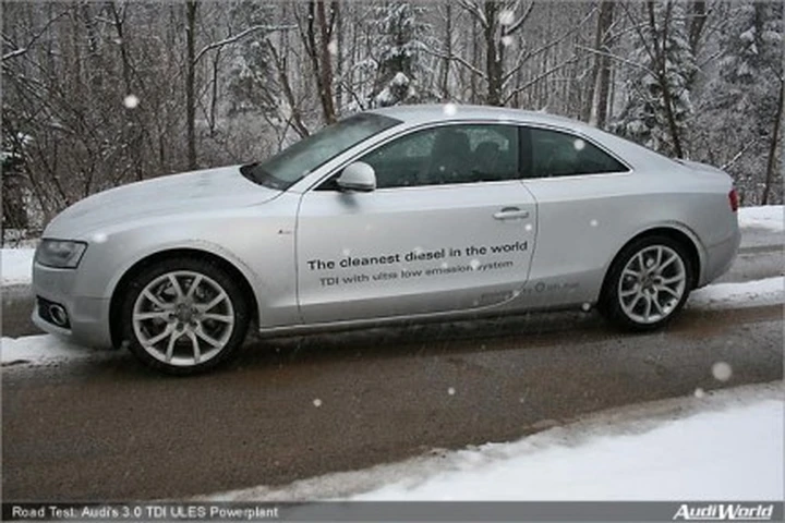Primo test per l'Audi A5 3.0 TDI ULES
