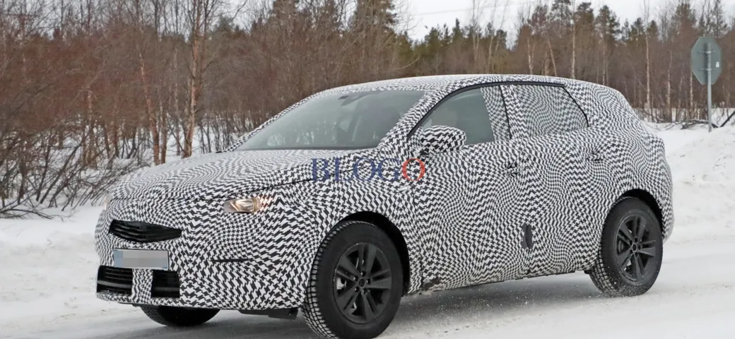 Opel Grandland X: foto spia sulla neve