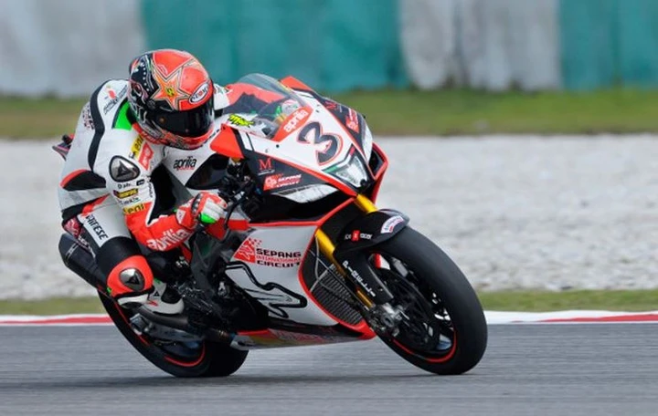 Max Biaggi in 2a fila a Sepang: 