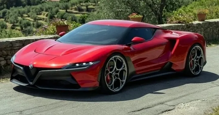 Alfa Romeo 6C, il render immagina una sportiva pronta a sfidare la Corvette