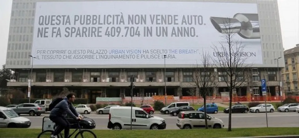 Milano: arriva la pubblicità mangiasmog