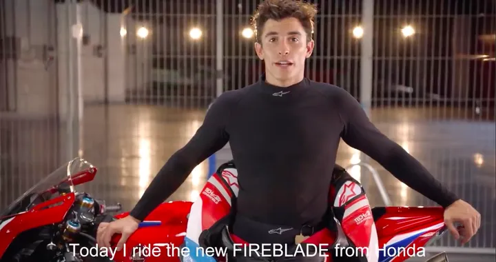 Marc Marquez prova la nuova Honda CBR1000RR-R Fireblade 2020