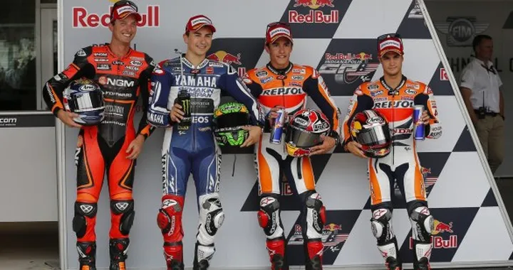 MotoGP Indianapolis 2013: Marquez si prende la pole su Lorenzo e Pedrosa, Rossi 9° a +1"4