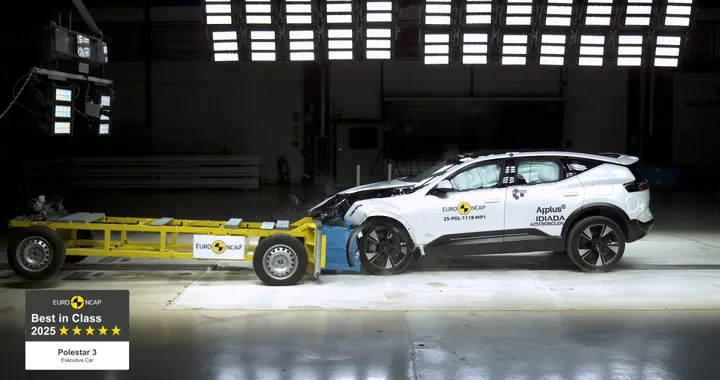 Polestar 3 è la Executive Car più sicura del 2025 per Euro NCAP