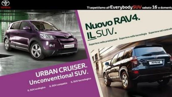 Everybodysuv: toyota presenta in Italia Urban Cruiser e Rav4 restyling