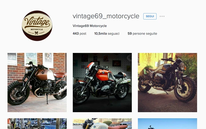 Gli account Instagram da seguire: @vintage69_motorcycle