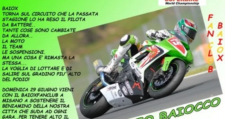 SBK: a Misano con il Baiox Fan Club