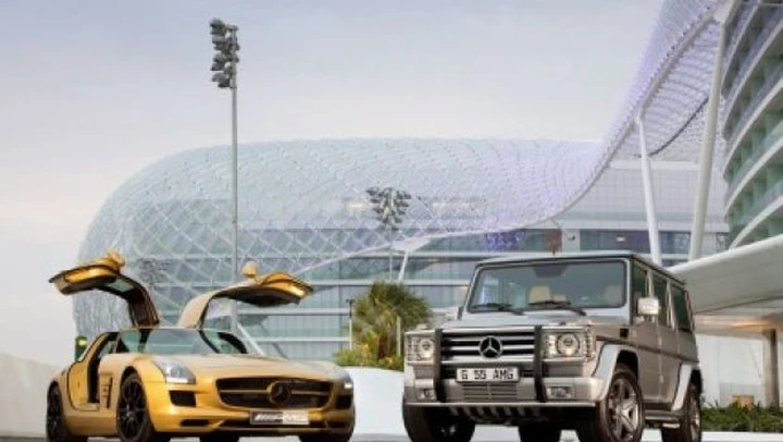 Dubai Motor Show: Mercedes SLS Desert Gold e G 55 AMG Edition 79