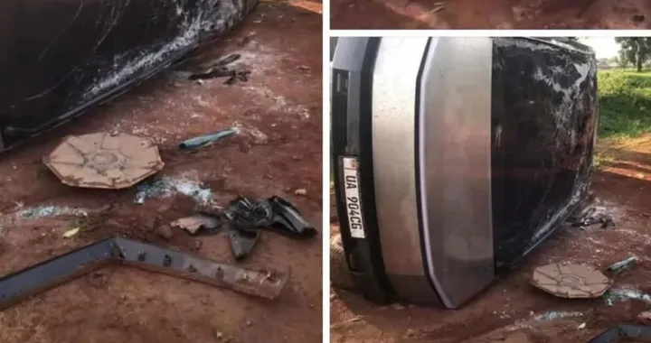 L'unico Tesla Cybertruck in Uganda si ribalta durante un test drive