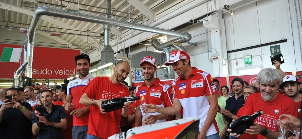 MotoGP: è festa grande Ducati a Borgo Panigale