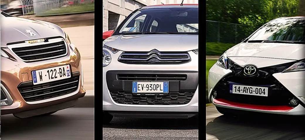 Toyota Aygo, Citroen C1, Peugeot 108: le piccole a confronto