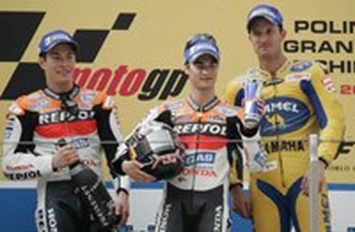 Disastro Rossi, vince Pedrosa