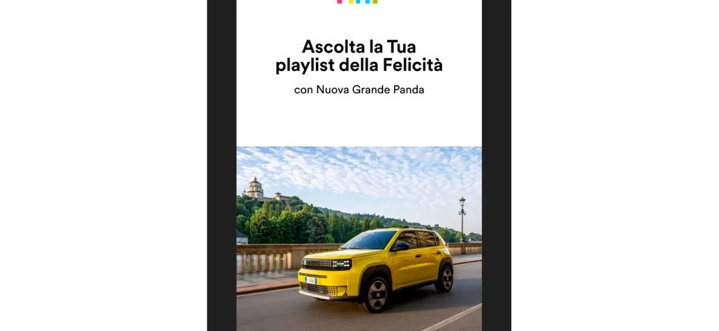 FIAT e Spotify, la partnership inedita nella Grande Panda