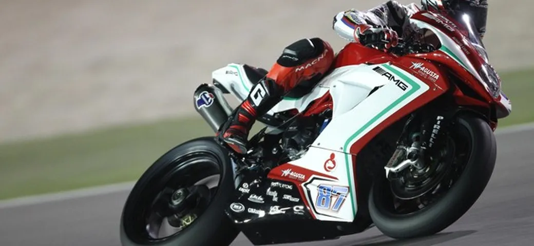 Test SBK: Melandri in pista con la MV Agusta