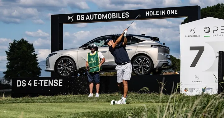 DS Automobiles: la gamma E-Tense all’Open d’Italia 2021 di golf