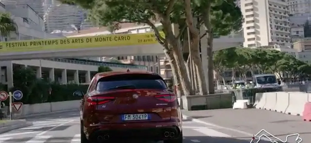 Charles Leclerc - Giro di pista a Montecarlo su Stelvio Quadrifoglio