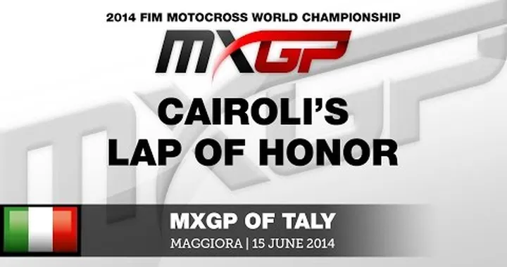 MXGP of Italy 2014 Cairoli's Italian Lap Of Honour - Motocross