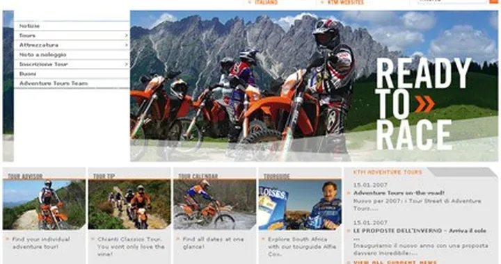 Online il nuovo sito di KTM Adventure Tour