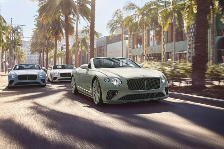 3 Bentley Continental omaggiano la vecchia Hollywood