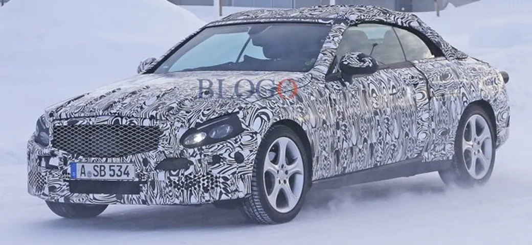 Mercedes Classe C Cabrio 2015: foto spia sulla neve