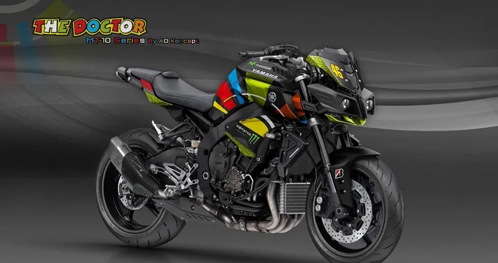AD Koncept: Yamaha MT-10 livrea Valentino Rossi