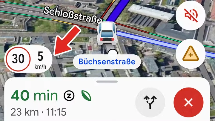 Google Maps si aggiorna, arriva il tachimetro anche su Android Auto