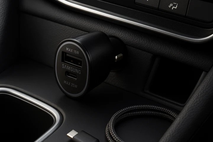 Samsung EP-L4020: il caricatore auto da 40W in offerta crolla di prezzo
