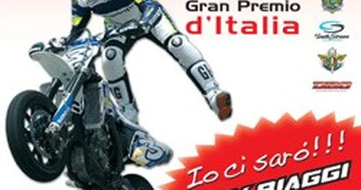 Max Biaggi al Gran Premio d'Italia Supermoto