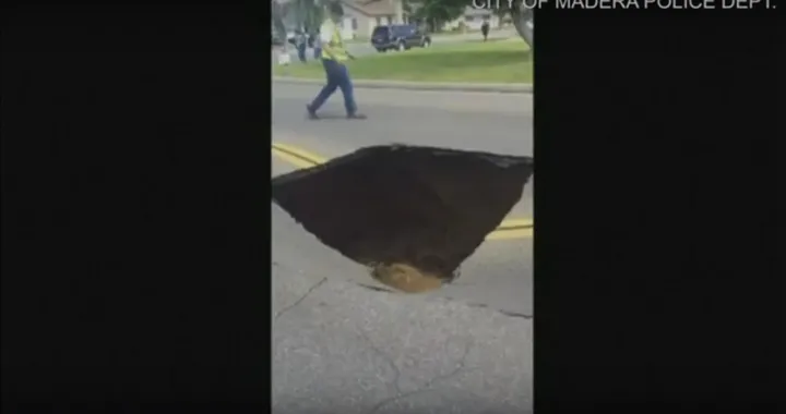 Asfalto risucchiato nel sottosuolo in una strada di Madera [Video]