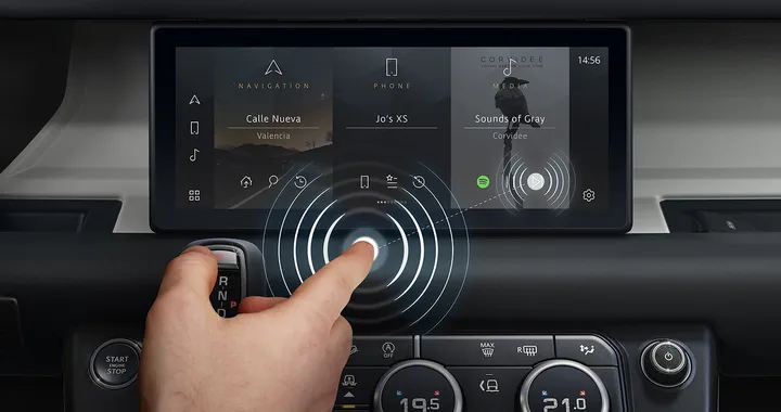 Jaguar Land Rover sviluppa lo schermo contactless Predictive Touch