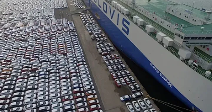 Glovis Nova, la nave col carico record dalla Cina: 7.738 Tesla verso l'Europa