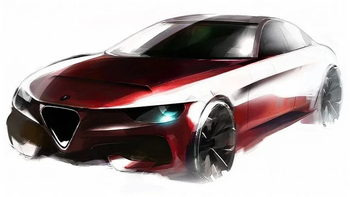 Nuova Alfa Romeo Giulia, come potrebbe essere: stile classico