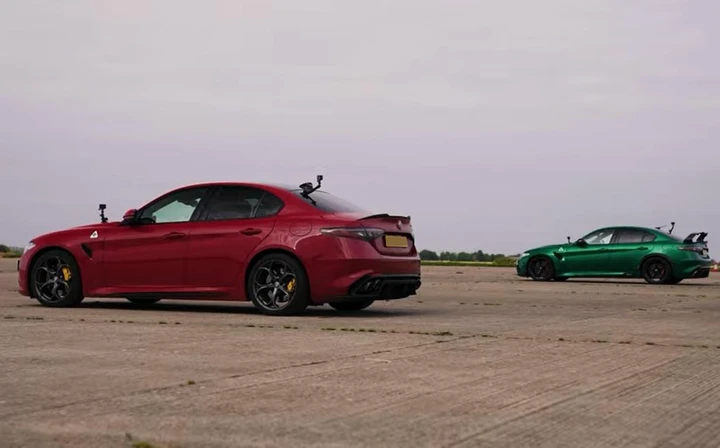 Alfa Romeo Giulia Quadrifoglio contro GTA nella drag race [Video]