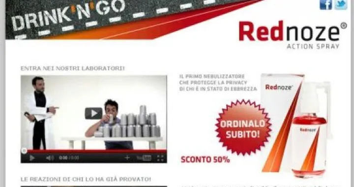 Spray anti-etilometro Rednoze: tutta una bufala