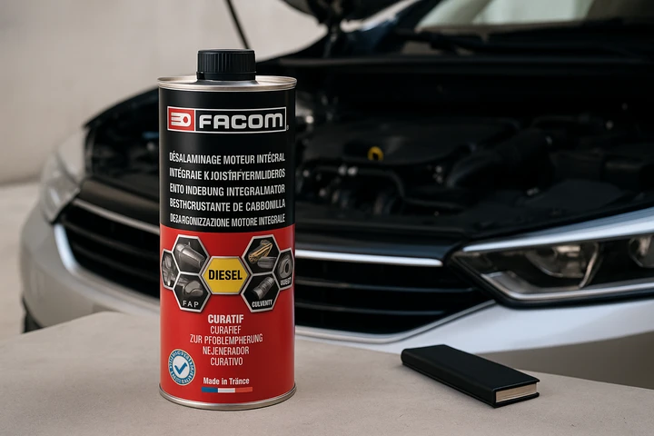 Con l'additivo FACOM Engine Cleaner in offerta risparmi sulla manutenzione del tuo motore diesel