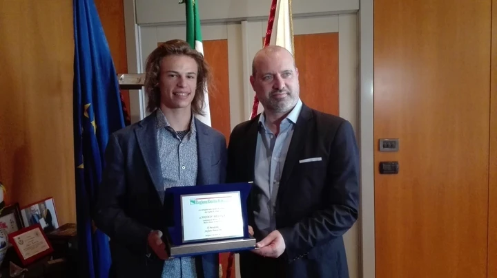 Nicolò Bulega premiato dalla Regione Emilia-Romagna