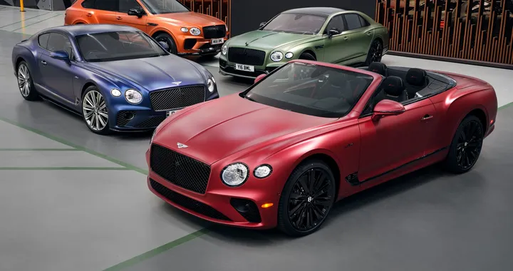 Bentley amplia la gamma di verniciature satinate per le sue auto di lusso