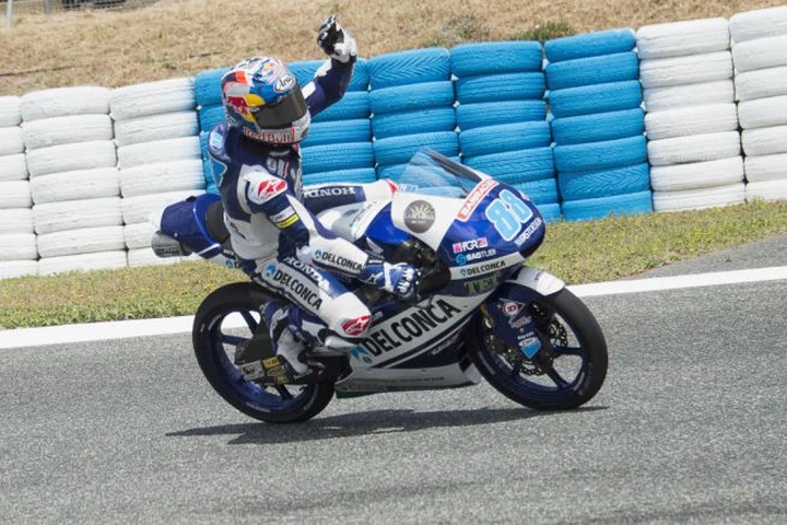 Moto3 Jerez, pole-record di Martin davanti a Canet, Fenati e Bulega