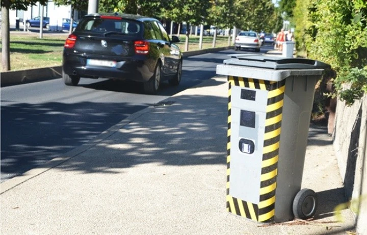 Trasforma il bidone dei rifiuti in un autovelox