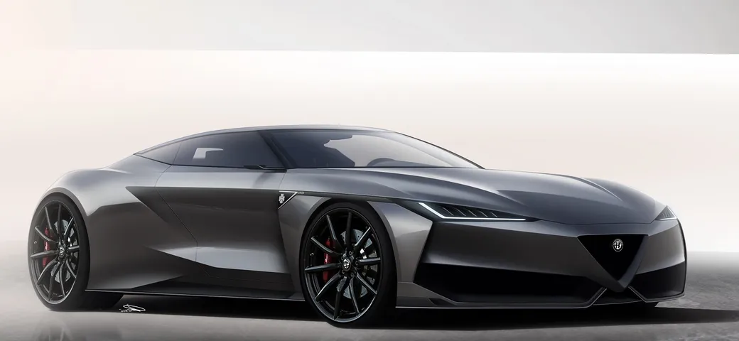 Nuova Alfa Romeo GTV: un render immagina così la futura coupé del Biscione