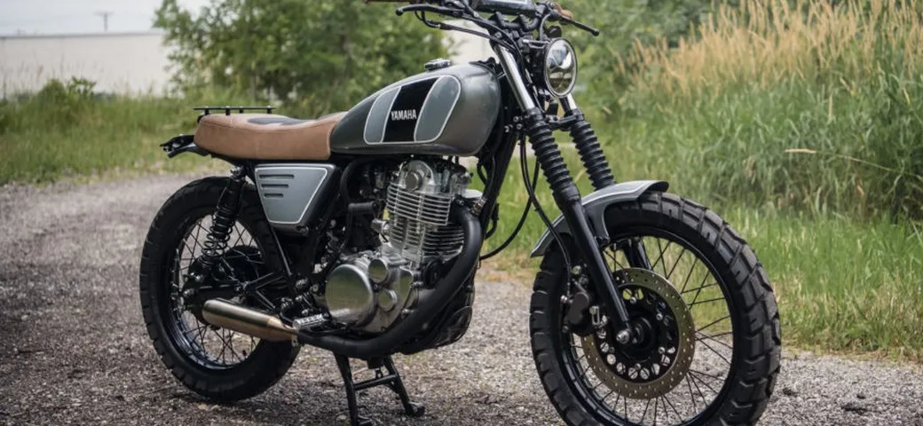 Yamaha SR400 “15 Shades of Grey” by Analog Motorcycles