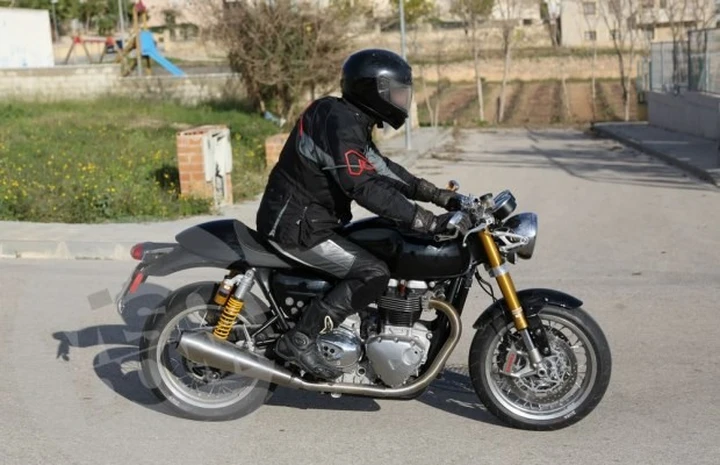 Triumph Cafe Racer 1100 cc: prime foto spia