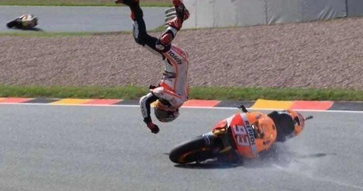 MotoGP Germania 2014, Marc Marquez: "Fortunato a non farmi male"