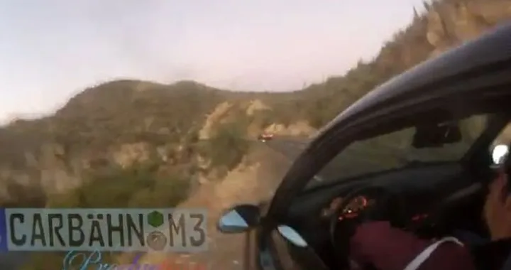 Il tramonto, una BMW M3, una curva e... il botto