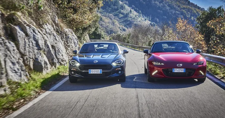 Mazda MX-5 vs Fiat 124 Spider: la prova comparativa [Video]