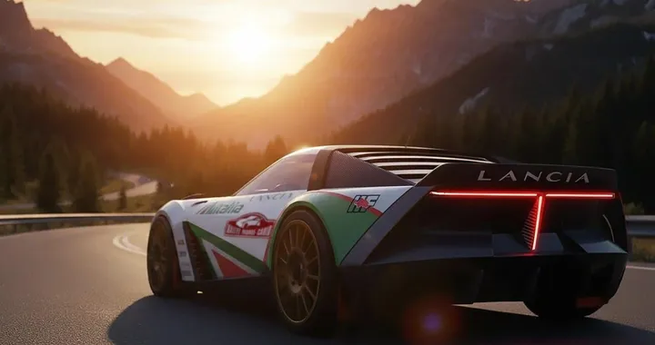 Lancia PuRa Montecarlo, il concept in livrea Alitalia: un sogno