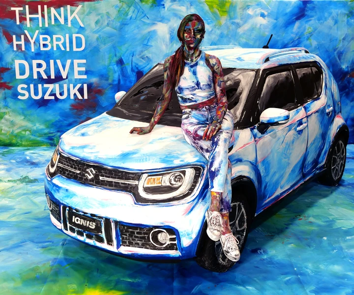 Suzuki Hybrid Art: la performance di Leonardo Giacomo Borgese al Parco Valentino