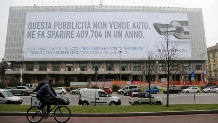 Milano: arriva la pubblicità mangiasmog