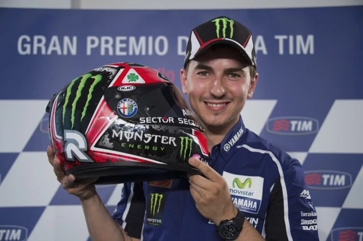 MotoGP Mugello: Jorge Lorenzo con il quadrifoglio verde Alfa Romeo sul casco